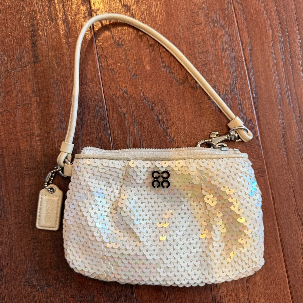Coach Sequin Wristlet - image 1